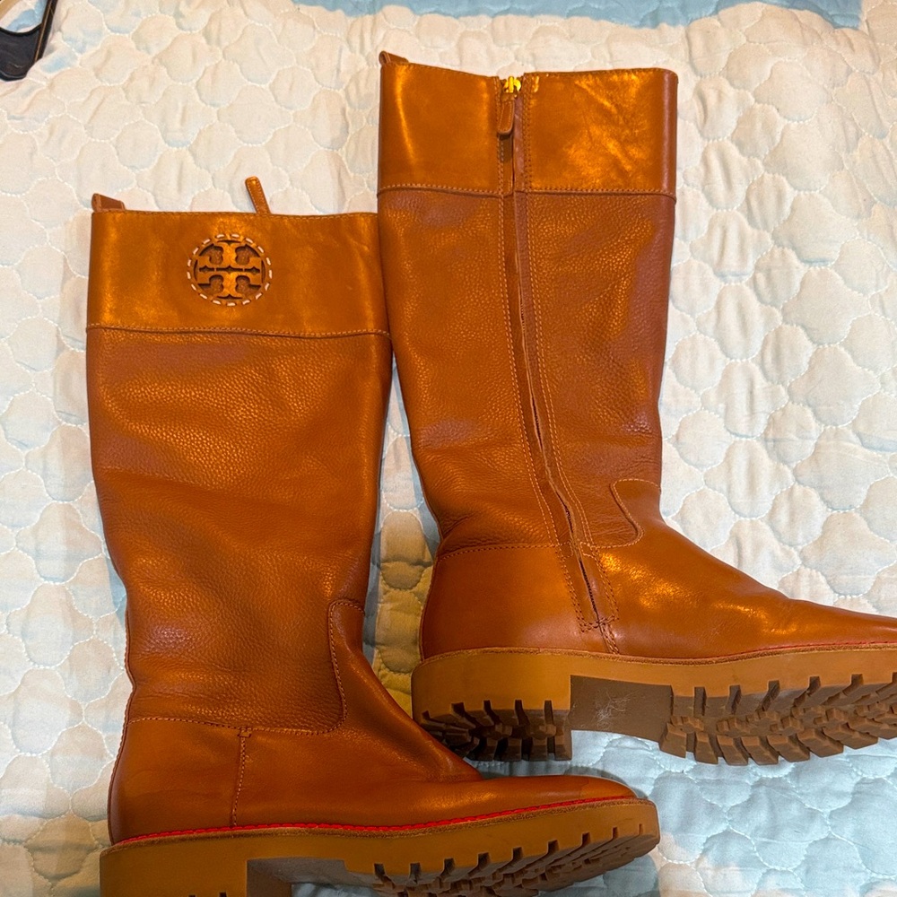 Tory Burch Tan Leather Tall Boots